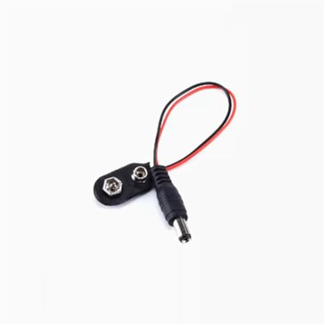 PKNVKZIDK 5 Pezzi DC I Tipo 9V DC Batteria Connettore di Alimentazione a Scatto Cavo Clip Connettore Jack
