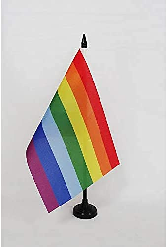 AZ FLAG bordsflagga Quechuas från Bolivia och Peru 21 x 14 cm - liten indian skrivbordsflagga Kichuas 14 x 21 cm