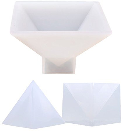 2x Moule en Silicone Pyramide Forme Résine de Moule pour Fabrication de Bijoux DIY