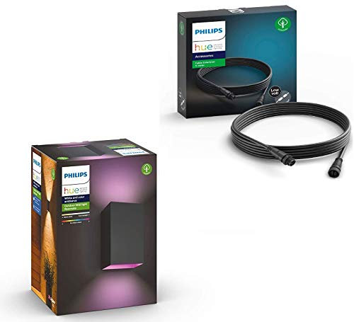 Philips Rallonge de câble basse tension 5 m + Philips Lighting Hue White and Color ambiance RESONATE