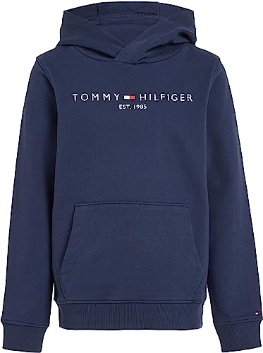 Tommy Hilfiger ESSENTIAL HOODIE hoodies unisex barn, Blå (Twilight Navy), 12 år