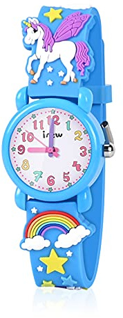 VAPCUFF Gifts for 3 4 5 6 7 Year Old Kids, 3D Cartoon Waterproof Kids Watch Educational Toys for 3 4 5 6 7 Year Old Girls Christmas Birthday Gifts for Girls Age 3-9 - Dark Blue