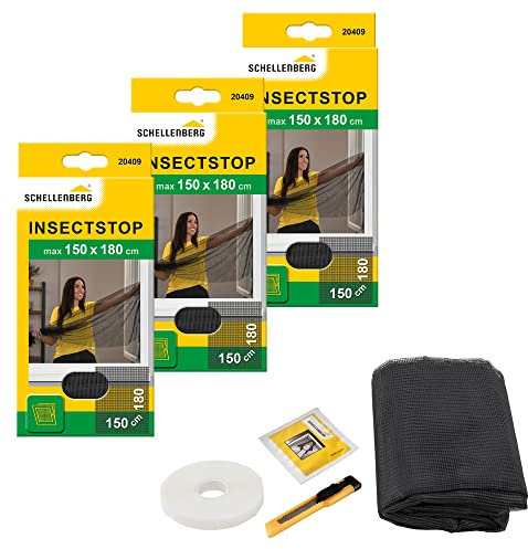 Schellenberg 3er Fliegengitter 150x180cm anthr