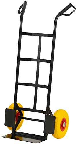 Rhino Racking Industrial Steel Sack Truck, Heavy Duty, Black, 325kg Load Weight