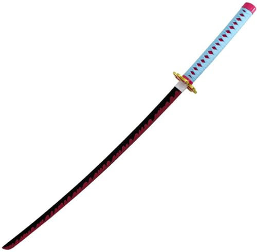 Katana Schwert Pink/Himmelblau - Samurai Schwert - Ninja Cosplay Fasching Kostüm Deko Training Rollenspiele Sammler Outdoor Freizeit Hobby