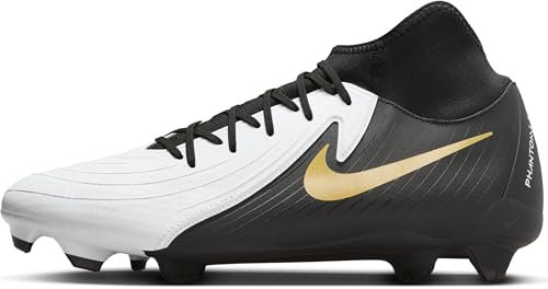 Nike Herren Phantom Luna Ii Academy Fg/Mg Fußballschuh, White Black MTLC Gold Coin, 41 EU