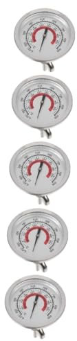 INOOMP 5stücke Furnace Temperaturmesser Bimetallisches Thermometer Für Ofen Und Grill Präzise Temperaturmessung Für Bbq Und Backen Für Küche Und Restaurantnutzung