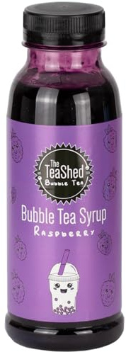The TeaSed Raspberry Bubble Tea Fruit Syrup 330ml | 11 Servings | Use with Popping Boba Juice Pearls | by THE TeaShed