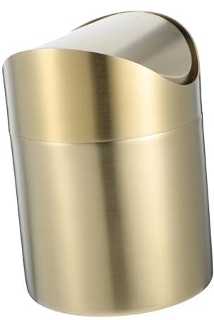 Vaguelly Poubelle De Bureau Mini Avec Couvercle Pour Comptoir Petite Poubelle Portable Pour Cuisine Salle De Bain Et Bureau