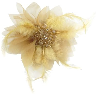 120Mm Broche Fleur Cristal Élégante Pour Femme Épinglette Organza Plumetis Pour Robe Costume Mariage Cérémonie Soirée Cocktail Accessoire Mode Tendance Style Bohème Chic Bijoux Romantique
