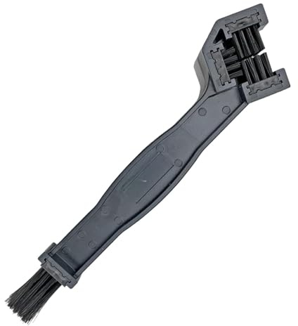 Brosse De Nettoyage De La Chaîne De Vélos - Nettoyer De Chaîne De Motos - Broche De Nettoyage Du Vélo Et De Moto | Époudeur À Poils En Nylon À 3 Côtés Avec Poignée Ergonomique | Outil Pour La