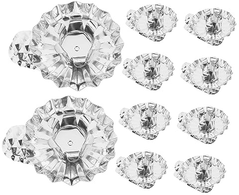 Garneck 10pcs Christmas Tree Candle Holder Clips Decorative Candle Stands for Holiday Decor Stable Clamps for for Home Hotel and Restaurant Use