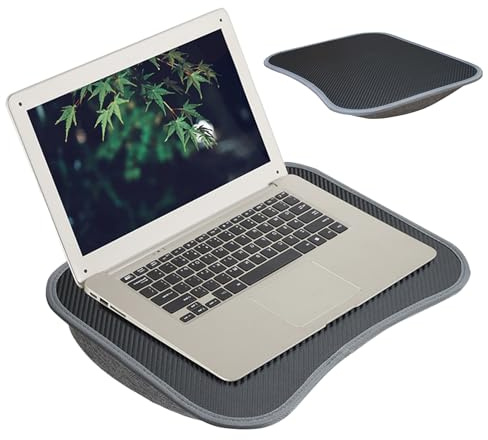 Distanta Da Laptop - Tavolo Da Portatile, Base Cuscino Portatile | Vassoio Di Scrittura Ammortizzato Con Manico, Lapdesk Per La Lettura, I Giochi O Il Lavoro Da Casa Su Divano, Divano, Letto O Su