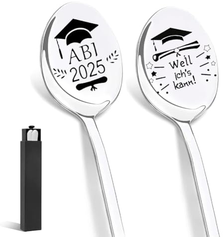 LOMUG Cucchiaino per cereali con incisione, cucchiaino da caffè in acciaio inox personalizzato, 20 cm, per matrimoni, anniversari, San Valentino, Natale, per coppie, sorella, figlia, fidanzata