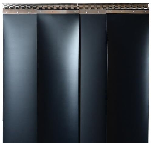 Zettl GmbH PVC-Streifenvorhang für Schweißerschutz, Lamellen 300x2 mm grün-matt (ISO 25980), HxB: 1,50x1,25 m | Grün-matte PVC-Lamellen 300x2mm nach ISO 25980 für sicheren Sichtschutz und maximale Abschirmung beim Schweißen