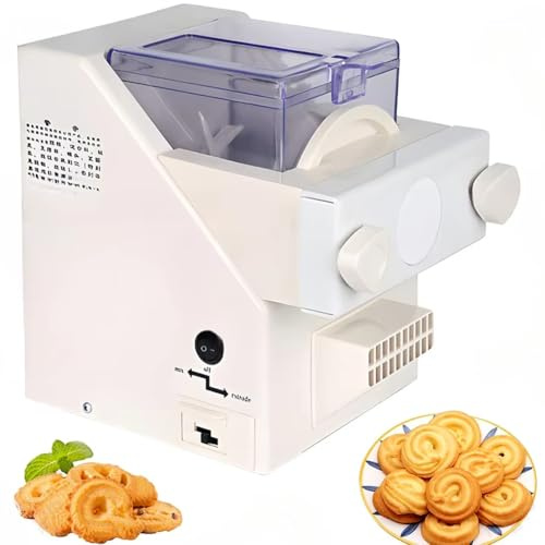 GYKOZY Automatic Cookies Making Machine, Cookie Press Biscuit Maker,50-60Rpm Electric Biscuit Cookie Making Machine,8 Replaceable Nozzles,6 Cookie Molds