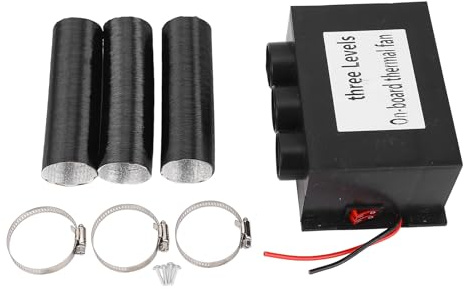Elektronischer Auto-Heizlüfter, 600 W, DC 24 V, tragbarer Raumheizer mit 3 Löchern, 2 Temperaturregelung zum Abtauen von Autos, Entnebelungsgerät, schnelles Aufheizen, leiser