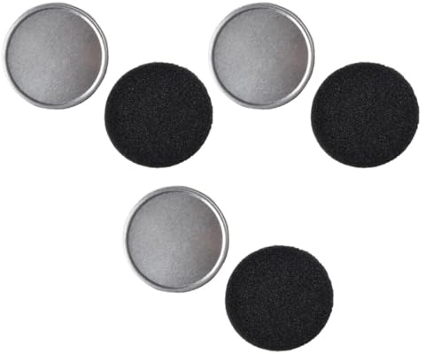 Genérico Caja Limpiadora para Brochas de Maquillaje Set 3 Juegos Esponjas y Estuches Metálicos Limpieza Rápida de Brochas para Sombras y Polvos Accesorio Práctico para Maquillaje Diario