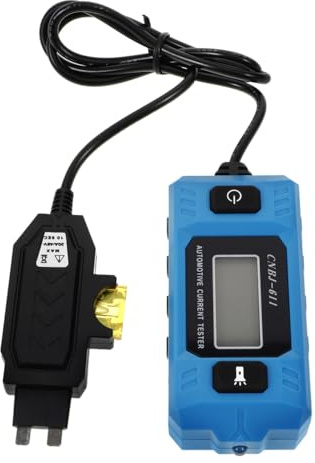 BEBEMOKO Kfz-Sicherungsprüfer Digitaler Stromprüfer Auto Tester Ohne Batterie Mikro-Dunkelstromerkennung Leckstrom-Detektor Fahrzeug Fehlerdiagnose Kompakt 3.74X1.57X0.87In