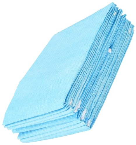 VICASKY 10 Stück Einweg Esslätzchen für Erwachsene und Senioren Atmungsaktive Leichte Papier Lätzchen mit Hohem Nässeschutz Kleiderschutz für Pflege und Rehabilitation