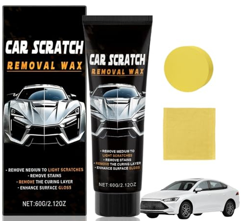 Car Scratch Remover Kit, Car Scratch Repair Wax & Car Polish, Multi-Purpose Polishing Cleaner for Car Paint Scratch Removal, All Purpose Cleaner for Car Interior & Steering Wheel, Car Cleaning Kit