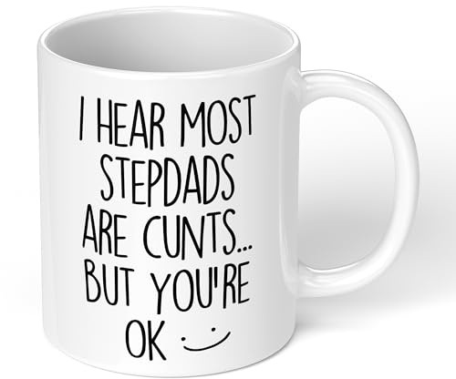 Print Maniacs Step Dad Fathers Day Mug His Birthday Christmas Gift Present Humor Coffee Tea C**T Stepdad