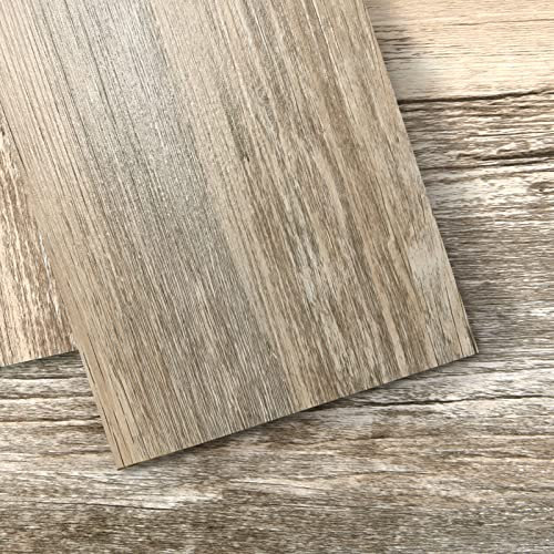 Art3d 36-Pack 54 Sq.ft Peel and Stick Floor Tiles Vinyl Plank Flooring Wood Look, Adhesive and Waterproof Tile Sticker for Bedroom, Living Room, Kitchen, RV in Old Wood
