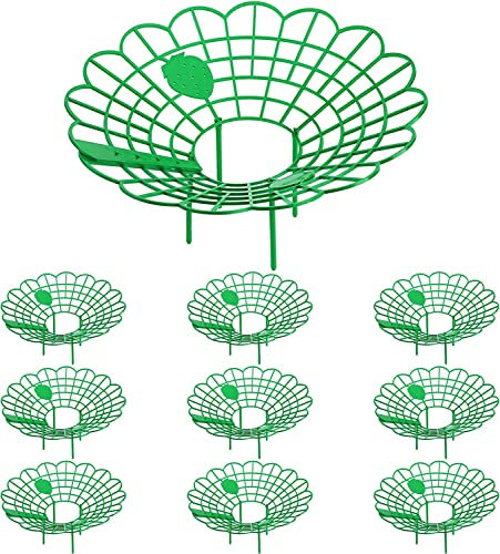 10Pack Strawberry Supports - Strawberry Plant Support Stand Strawberry Growing Racks Protector Strawberry Growing Frame Holder Cage