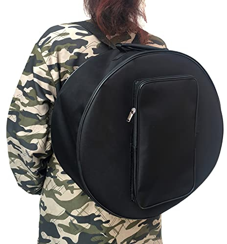 Snare Drum Bag Wasserdichter Drum Rucksack Reise Drum Schultertasche Tragbare Drum Aufbewahrungsbox mit verstellbarem Gurt und gepolstertem Griff, 39,9 x 19,8 cm