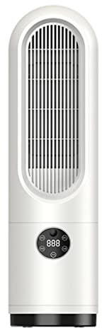 Ventilador de Escritorio Portátil, Ventilador de Calefacción Sin Hojas para El Suelo de Casa, Circulación de Aire Ultra Silencioso Ventilador de Cartucho de Filtración de Aire de Torre, Control Táctil