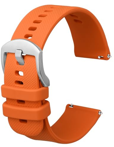 Anbeer Silikon Uhrenarmbänder für Herren Damen, Ersatzarmbänder mit Schnellverschluss 16mm 18mm 19mm 20mm 21mm 22mm 24mm