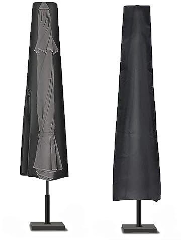 Garden Parasol Cover,Large Cantilever Umbrella Cover zipped,With Drawstring band At Bottom,210D Oxford Fabric Parasol Covers,Fit For 2-4m Garden Outdoor Umbrellas Protective ( Size : 280(UP30X81X45)cm