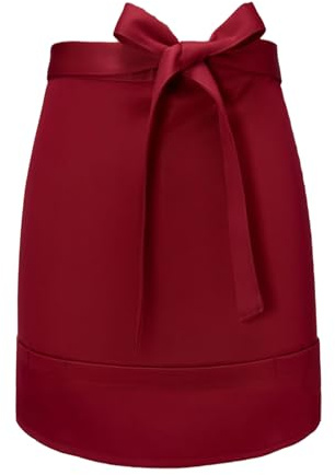 Futuhada Taillenschürze mit Taschen für Männer Frauen, Vorbinder Kellner Schürze, Kurze Halbe Schürze, Kellnerschürze Küchenschürze Kochschürze für Küche Chef Café Restaurant Bar Bistro