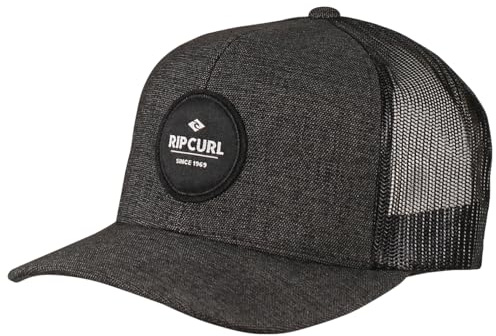 Rip Curl Icons - Gorra de Camionero con Parte Trasera de Malla para Hombre, Ajustable, Color Negro 243, Negro 243, Talla única