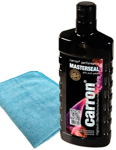 carron® performance MASTERSEAL Autopolitur Autopflege mit PTFE für Profi-Hochglanz mit Lotuseffekt made in germany (Masterseal mit Poliertuch)