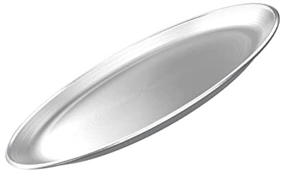 LABRIMP Plato De Pizza Inoxidable 30 Cm Redondo Bandeja para Hornear Acero Resistente Cocina Restaurante Hogar