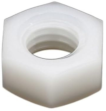 Vibrationssichere Kunststoffbefestigungen 5/20/50 Stück M2 – M20 weiße Nylon-Sechskantmutter, Sechskantmutter aus Kunststoff(50pcs,M2)