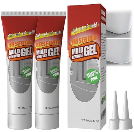 Vexclean Mold Remover Gel, Powerful Household Cleaning Gel, Highly Effective In Penetration, for Bathroom & Kitchen Tile Gaps, Walls & Grout, Not Damage The Surface (2pcs)
