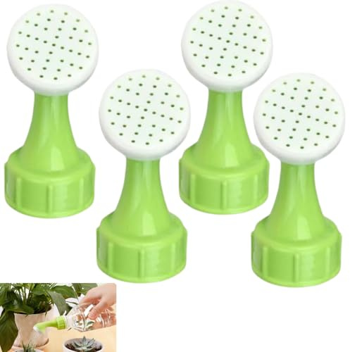Piante Fiori Spruzzatore,4 pezzi Tappi per Bottiglie di Plastica di Irrigazione Annaffiatoio,strumenti per irrigazione,testina spray per bollitore,teste per annaffiatoio