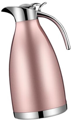 Baoblaze Caraffa per caffè sottovuoto isolata, teiera, brocca isolata, distributore di Bevande per Il tè, Oro Rosa