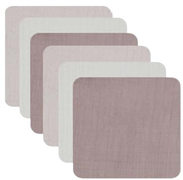 bistyle Bebistyle Bebistvättlappar i muslin, 6-pack 20 x 20 cm | 100 % ekologisk bomull | mjuka babymundukar och dregellindukar för nyfödda | mjuka ansiktstvättlappar muslindukar (sten – ecru
