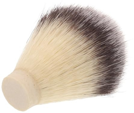 Generico Pennello da Barba in Setole di Tasso Senza Colla Testina Ricambio Resistente e Non Deformabile per Uomo Strumento Pulizia Viso e Rasatura Professionale