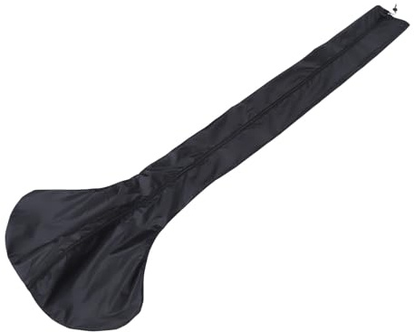 TOBBOMEY Housse de Protection Chauffage Électrique Extérieur Imperméable Oxford Anti-gel Résistant Vent pour Chauffe-terrasse Noir