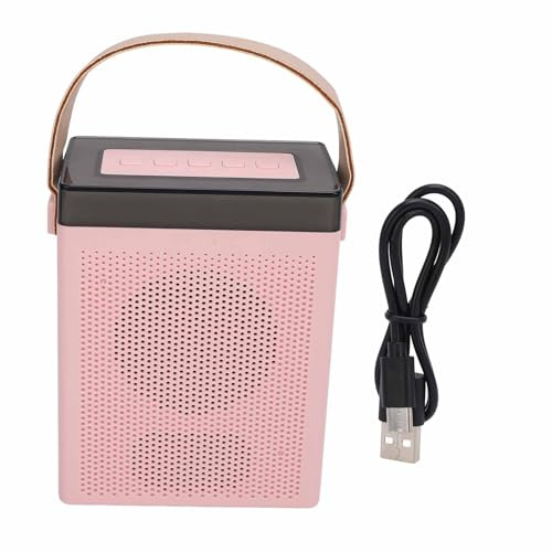 Yinhing Altoparlante Portatile con Microfono Set Karaoke Ricaricabile Tramite USB per Bambini e Adulti Colore con Luce Ambientale per Feste e Intrattenimento Divertente