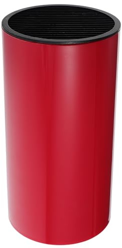 FUNNETOYU Ceppo per Coltelli Domestici Rosso Supporto Drenante Scaffale Portautensili Creativo e Porta-Taglierine Multifunzione per Cucina Ristorante e Hotel