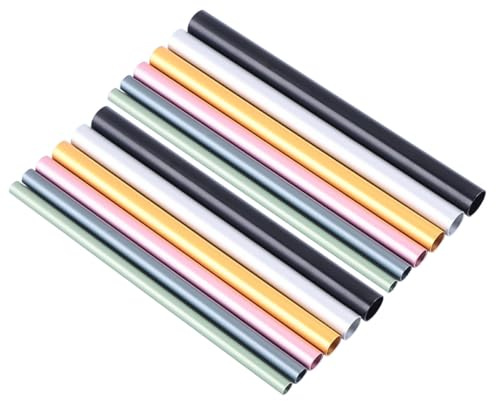 Gatuida Kit Manucure 2 Sets 12 Pièces Bâtons de Modelage en Aluminium Robustes et Portables pour Ongles Manucure French Nail Usage Femmes