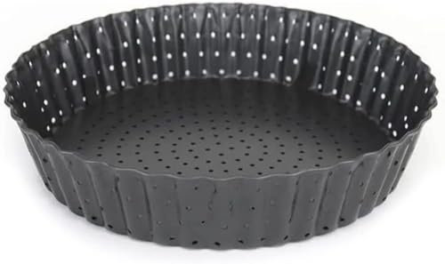 MGE - Stampo Crostata - Teglia per Quiche e Crostata Alto - Stampo Crostata Fondo Amovibile - Stampo Crostata Furba con Fondo Removibile - Stampo Furbo Crostata 24 cm