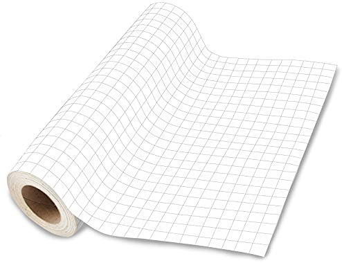 Pellicola di trasferimento MT80P trasparente con linee a griglia, nastro applicabile per plotter in PVC, pellicola di trasferimento per incollare adesivi in vinile (30 x 300 cm)