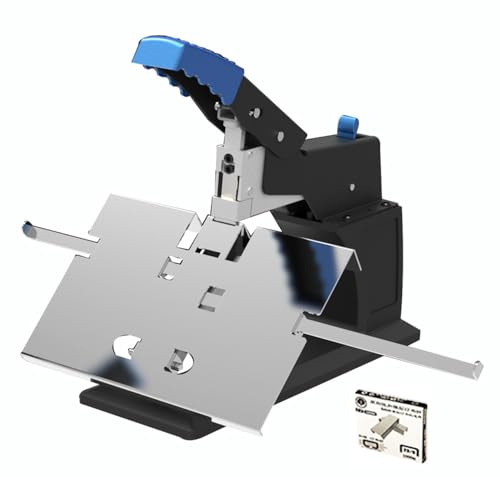 Heavy Duty Stapler Manual, Metal Desktop Stapler with Stoppers for Flat & Saddle Stapling, Max. Thickness 6.5mm