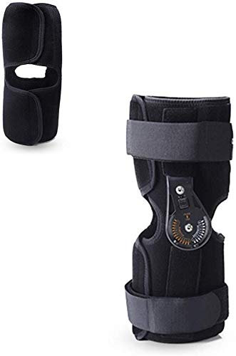 Kniebandage mit Scharnier für Meniskusriss, ROM, medizinische Wegfahrsperre, Kniestütze, orthopädischer Schutz, Schutz für Kniefraktur, Bänderentspannung, Meniskusverletzungen, Kniebandage (Größe: M)